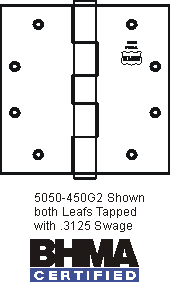 Special Full Mortise 5-Knuckle Hinges