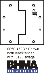 Special Full Mortise 3 Knuckle Hinges