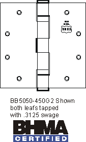 Full Mortise 5-Knuckle Hinges