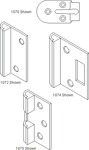 Stops and Keepers Flat Type 1070-Series