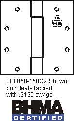 Non-Template Hole Pattern – LB4320 SQ- LB4321 1/4 Radius –  LB4322 5/8 Radius